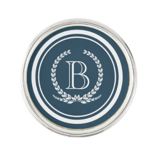 Monogram design pin