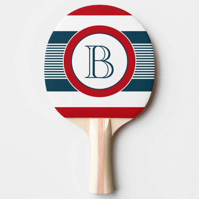 Monogram design ping pong paddle (Front)