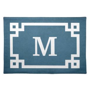Monogram design placemat