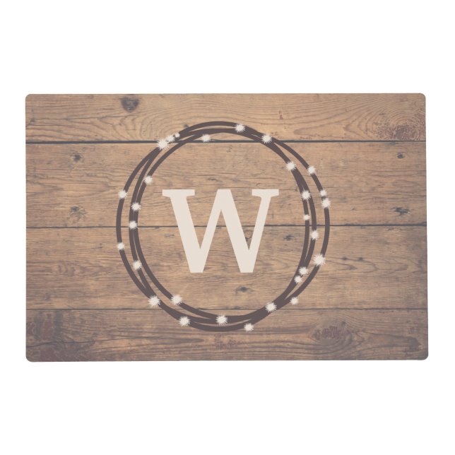 Monogram design placemat (Front)