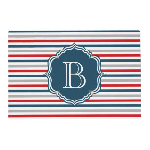 Monogram design placemat