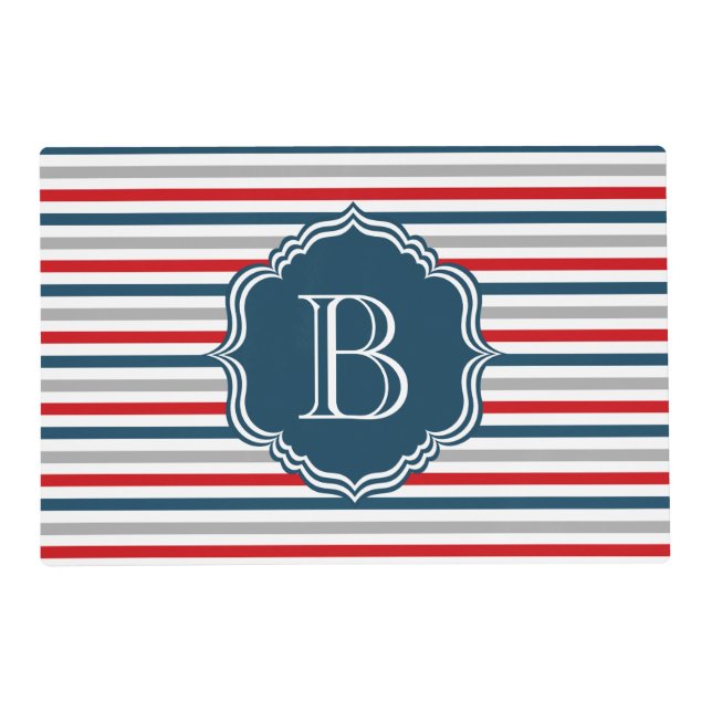 Monogram design placemat (Front)