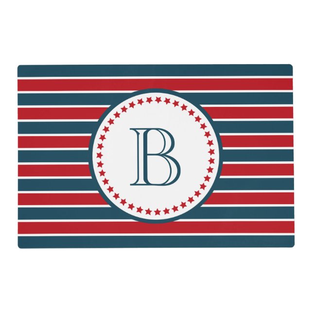 Monogram design placemat (Front)