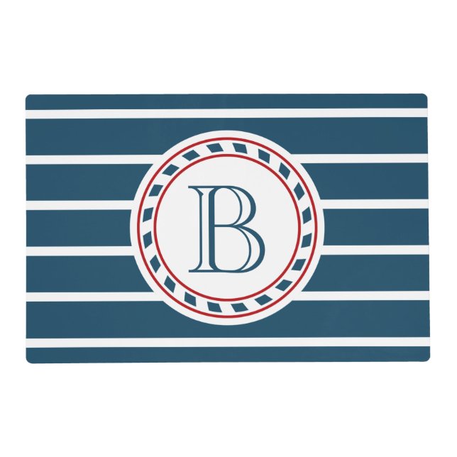 Monogram design placemat (Front)