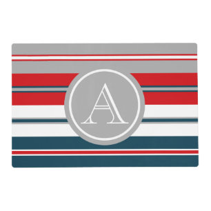 Monogram design placemat