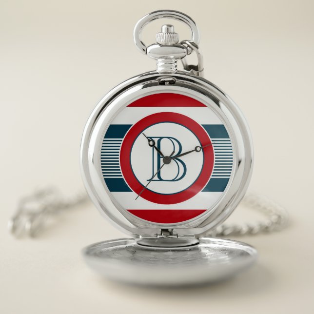 Monogram design pocket watch (Inside)