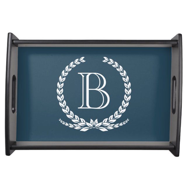 Monogram design serving tray (Front)