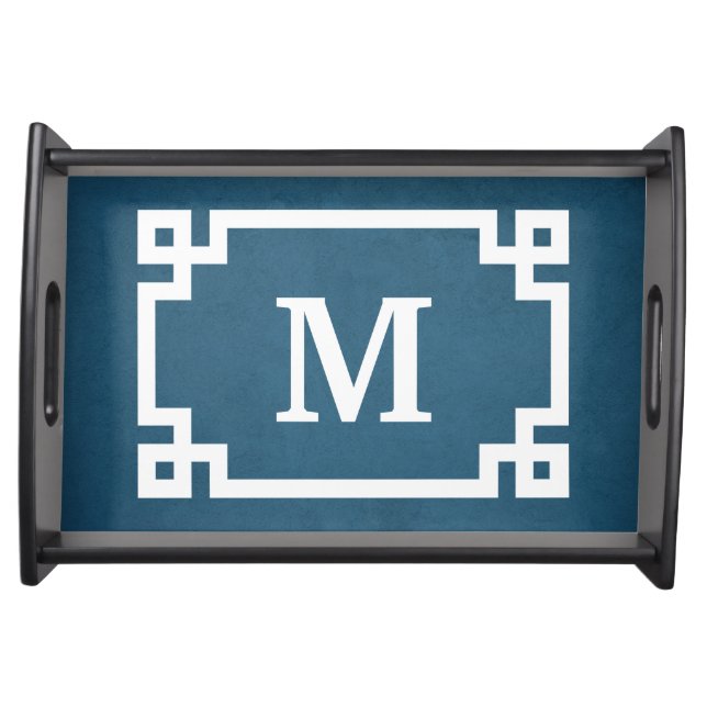 Monogram design serving tray (Front)