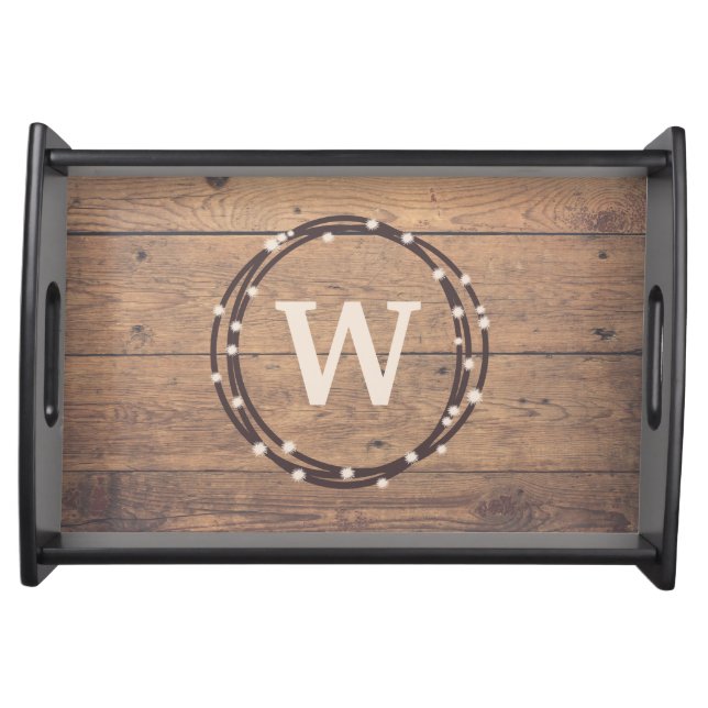 Monogram design serving tray (Front)