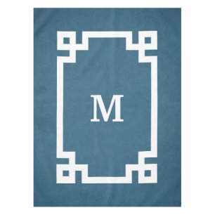 Monogram design tablecloth