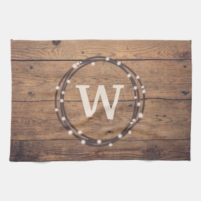 Monogram design towel (Horizontal)