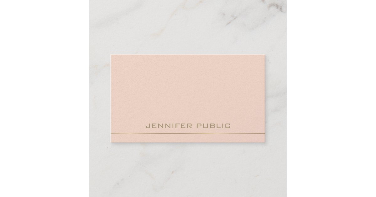 Monogram Design Trendy Glamorous Plain Luxury Business Card | Zazzle