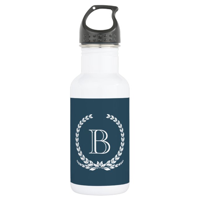Monogram design water bottle (Front)