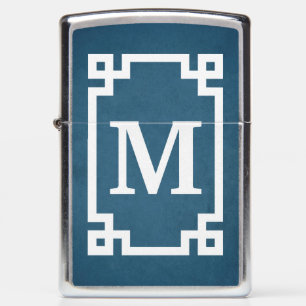 Monogram design zippo lighter