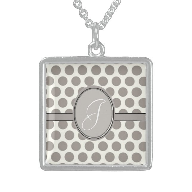Monogram Designer Ladies Necklace Template (Front)