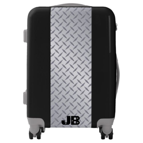 Monogram DiamondPlate Steel Design Luggage