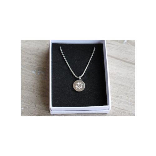 Monogram Disc Necklace 