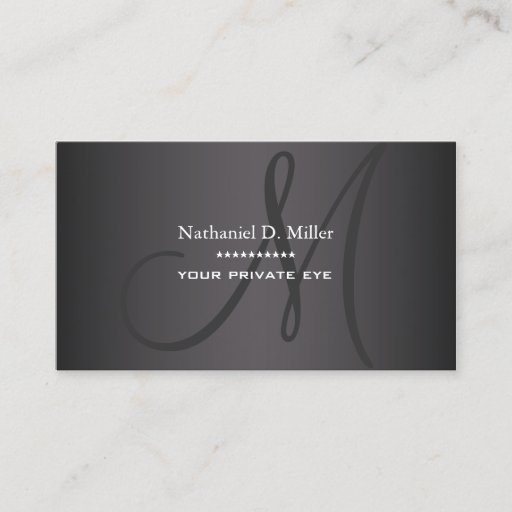 Customizable Customize this monogram business card