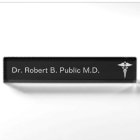 Monogram Doctor Desk Name Plate