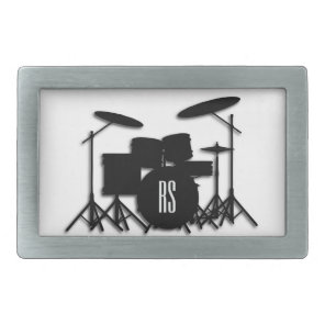 Monogram Drum Set Belt Buckle