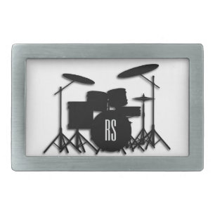 Monogram Drum Set Belt Buckle