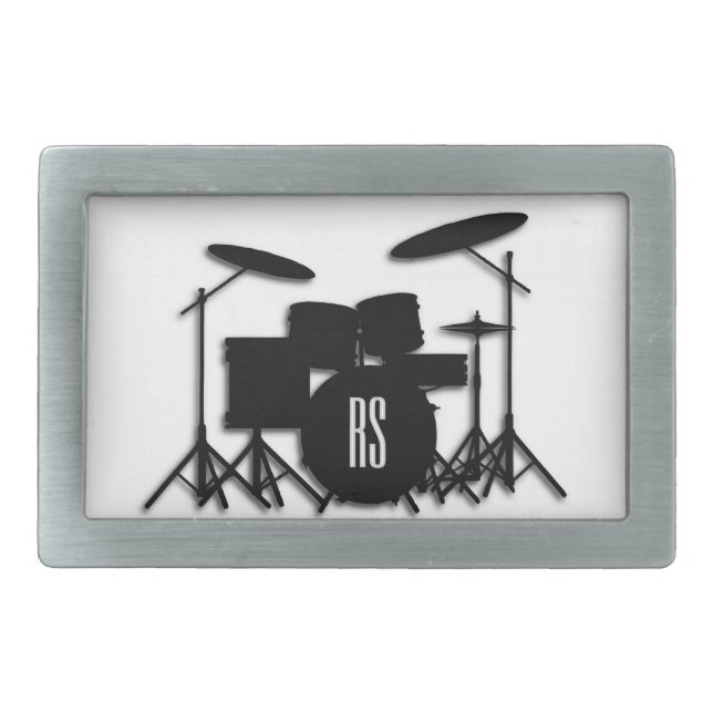 Monogram Drum Set Belt Buckle (Front)