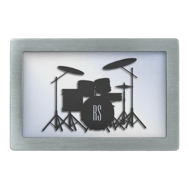 Monogram Drum Set Belt Buckle (Front)
