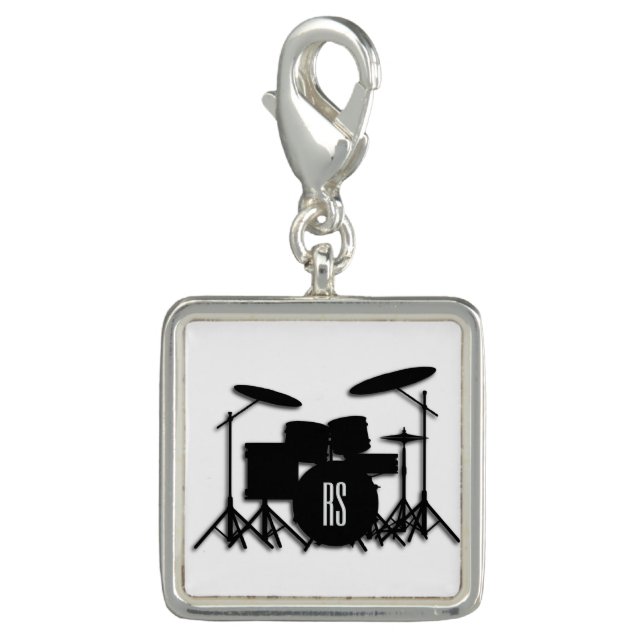Monogram Drum Set Charm (Front)
