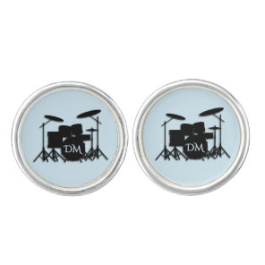 Monogram Drum Set Cufflinks