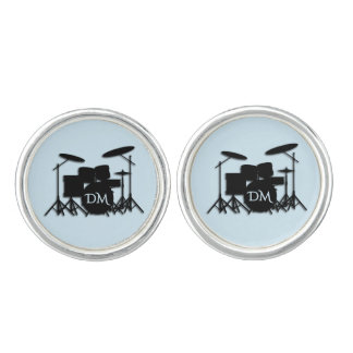 Monogram Drum Set Cufflinks
