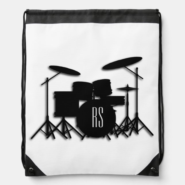Monogram Drum Set Drawstring Bag (Front)