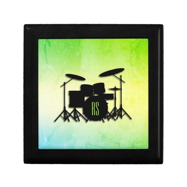 Monogram Drum Set Green Gift Box (Front)