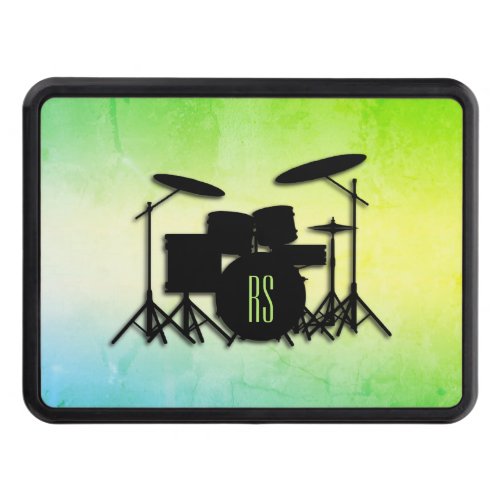 Monogram Drum Set Green Hitch Cover