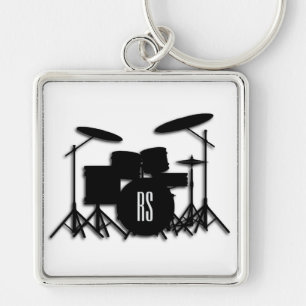 Monogram Drum Set Keychain