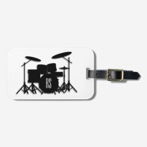 Monogram Drum Set Luggage Tag