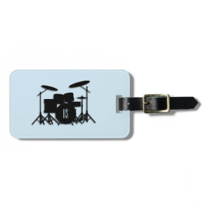 Monogram Drum Set Luggage Tag