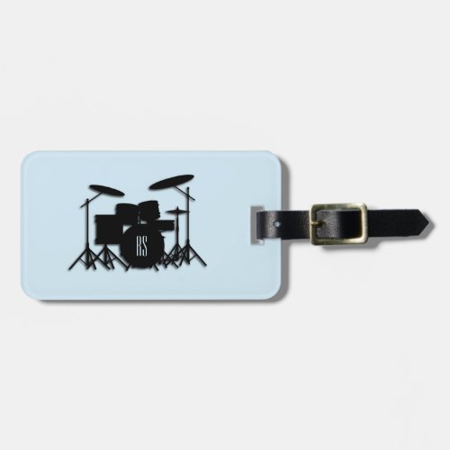 Monogram Drum Set Luggage Tag