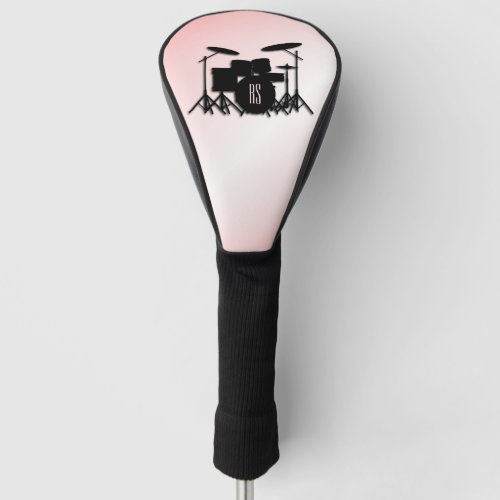 Monogram Drum Set Pink Golf Head Cover