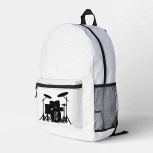 Monogram Drum Set Printed Backpack
