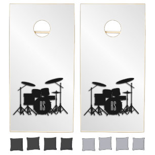 Monogram Drum Set Silver