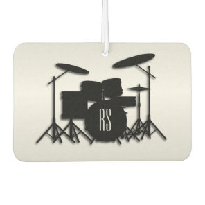 Monogram Drum Set Silver Air Freshener