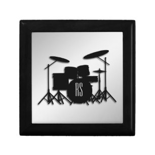 Monogram Drum Set Silver Gift Box