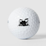 Monogram Drum Set Silver Golf Balls at Zazzle