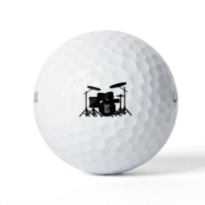 Monogram Drum Set Silver Golf Balls