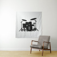 Monogram Drum Set Silver