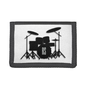 Monogram Drum Set Tri-fold Wallet