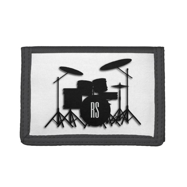 Monogram Drum Set Tri-fold Wallet (Front)