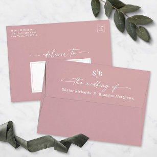 Dusty Rose Envelopes for Wedding 3x5, 4x6, 5x7 More Invite & RSVP