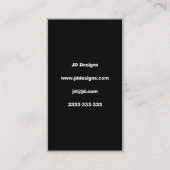Monogram E business Cards (Back)