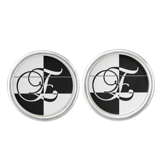 Monogram E Cufflinks (Front)
